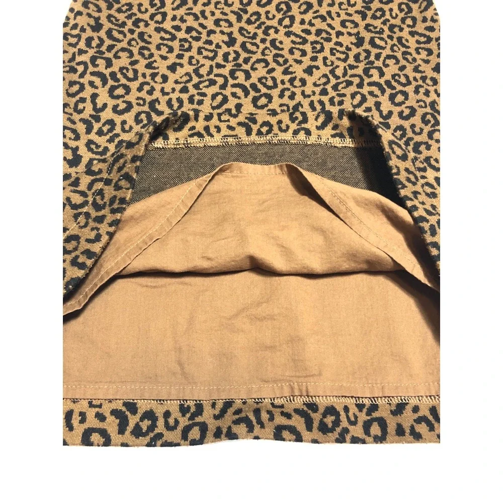 5/$25 Old Navy Leopard Print Jumper Dress Girl 5T Brown Animal Print Pocket